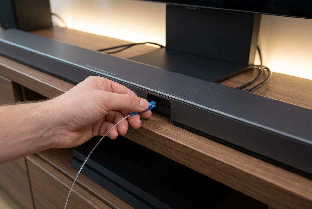Πώς να συνδέσετε ένα οπτικό καλώδιο σε soundbar και τηλεόραση