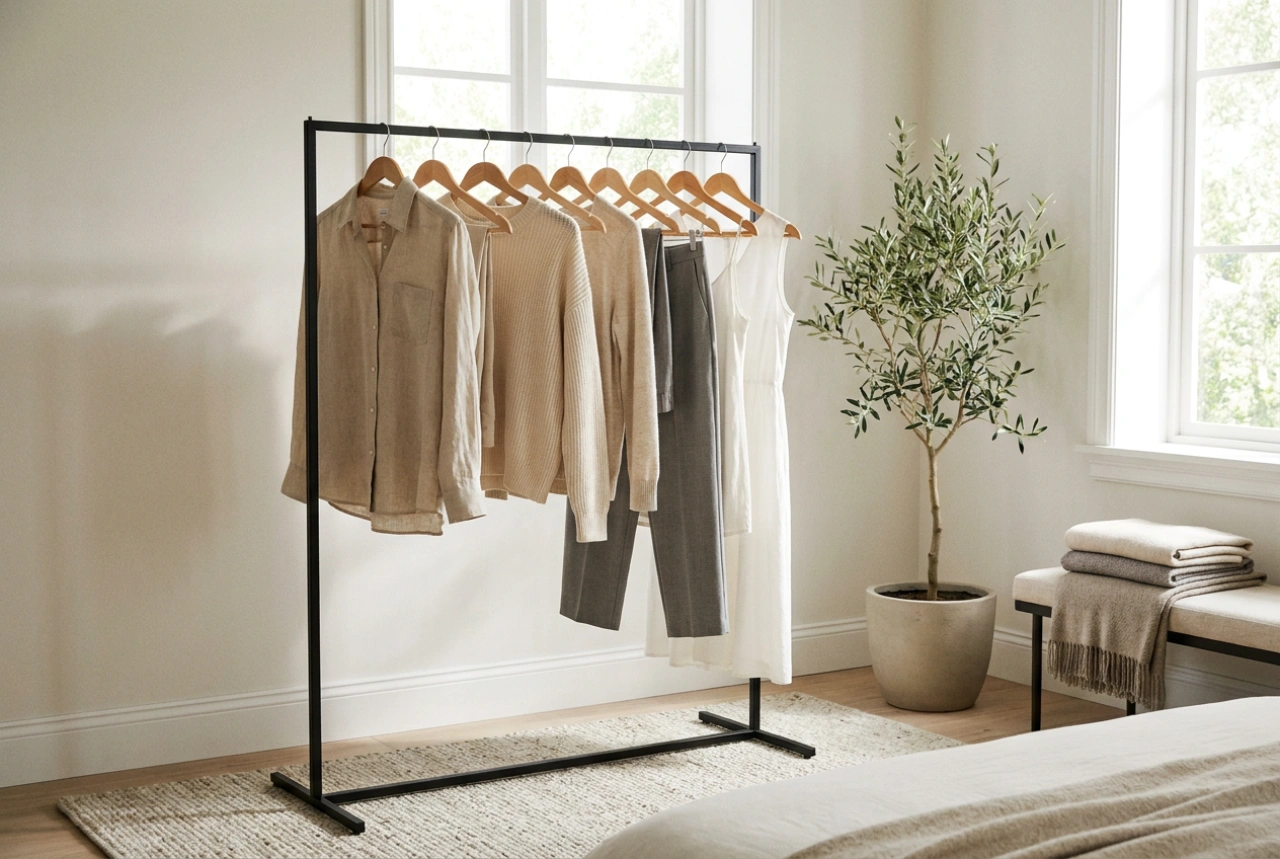 Πώς να οργανώσετε τον ορθοστάτη ρούχων ώστε να μην μετατραπεί σε σωρό